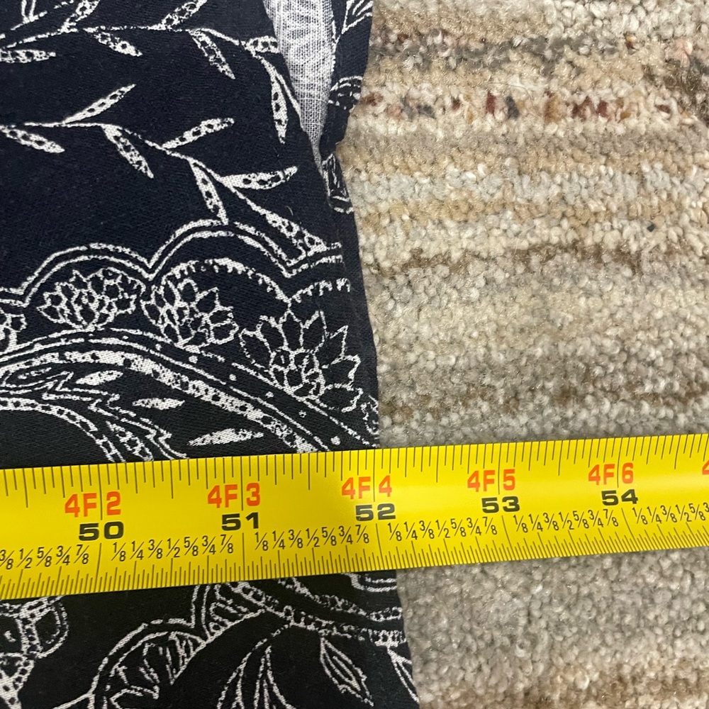 Universal Thread Navy and White Paisley Maxi Dress ~ Open back - Picture 8 of 8